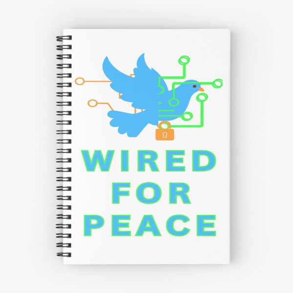 Item preview, Wired For Peace designed and sold by FiberatWorkTechs.