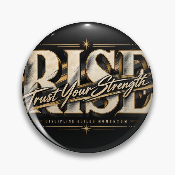 Item preview, Rise Trust Your Strength Vintage Bold Typography Motivational Design designed and sold by @SHINTOSARTSTORE.