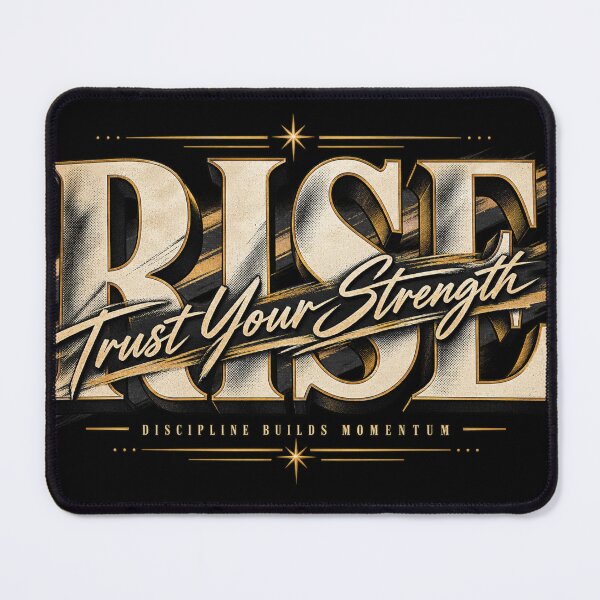 Item preview, Rise Trust Your Strength Vintage Bold Typography Motivational Design designed and sold by @SHINTOSARTSTORE.