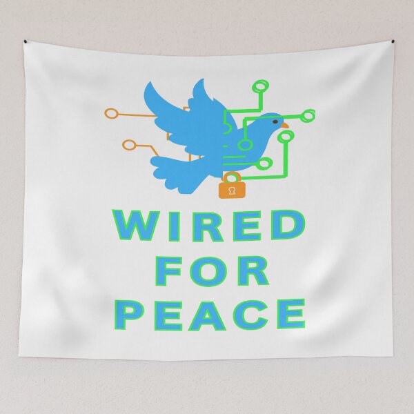 Item preview, Wired For Peace designed and sold by FiberatWorkTechs.