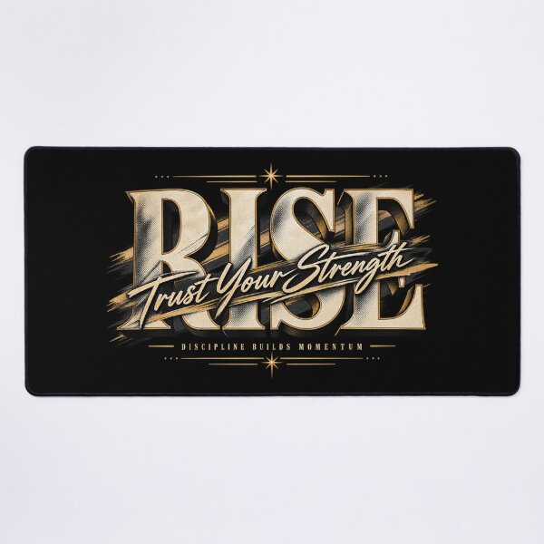 Item preview, Rise Trust Your Strength Vintage Bold Typography Motivational Design designed and sold by @SHINTOSARTSTORE.