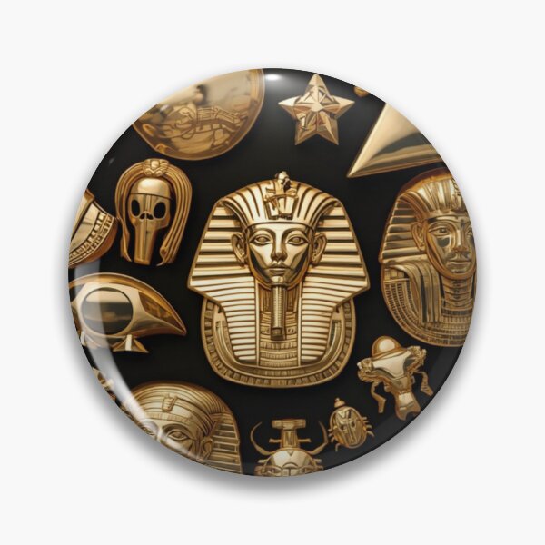 Item preview, Ancient Egyptian Gold Hieroglyphs 3D Luxury Pattern designed and sold by onestopstudio.