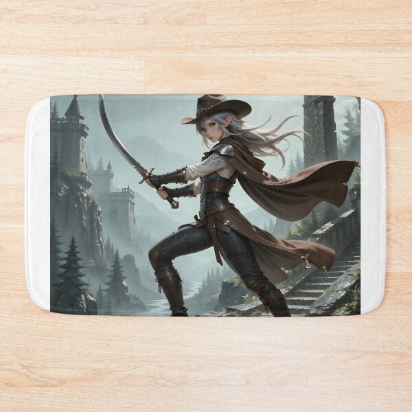 Item preview, Elven Cowgirl Swordmaster Western Fantasy Anime Warrior designed and sold by Killington.