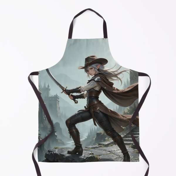 Item preview, Elven Cowgirl Swordmaster Western Fantasy Anime Warrior designed and sold by Killington.
