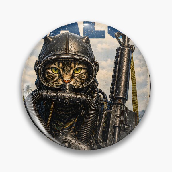 Item preview, Special Forces Cat Poster - US Navy SEALs (USA) designed and sold by OPERATOR-7794.