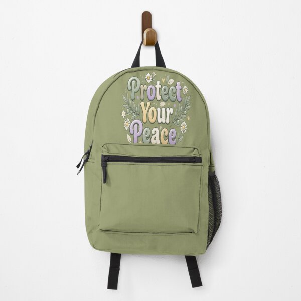 Item preview, Protect Your Peace – Self Care Bubble Typography for Women designed and sold by Soft Strength Studio.