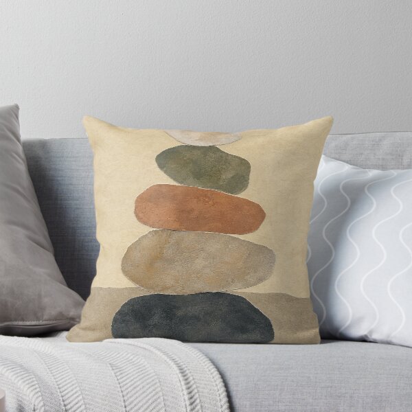Item preview, Riverstone Stack Gouache Boho designed and sold by GoldenHourWalls.