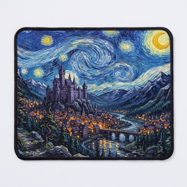 Item preview, Markovia Starry Night Comic Landscape designed and sold by Bad-Decisions-Designs.
