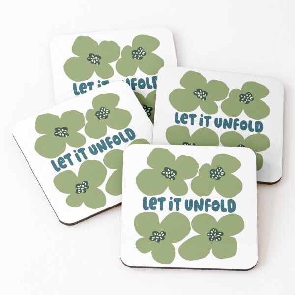 Item preview, Olive Green Let It Unfold Floral Graphic designed and sold by imaniko.
