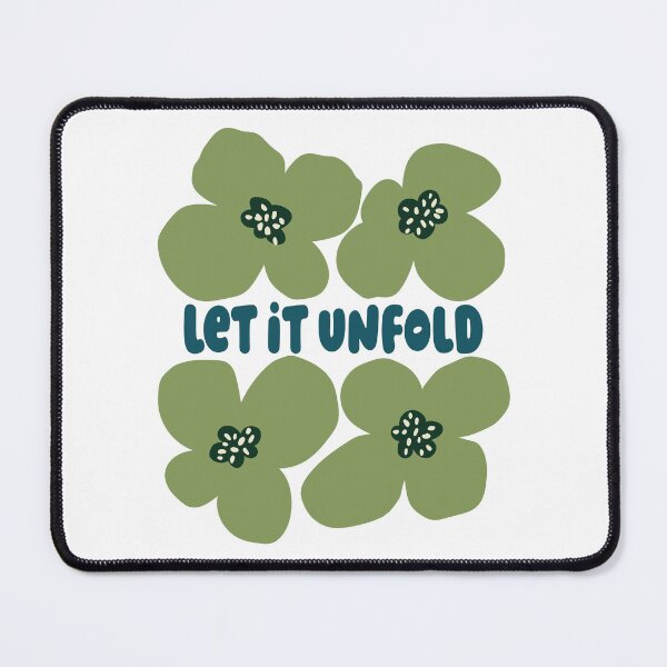 Item preview, Olive Green Let It Unfold Floral Graphic designed and sold by imaniko.