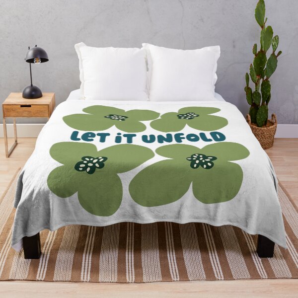 Item preview, Olive Green Let It Unfold Floral Graphic designed and sold by Aniko Tulipan.