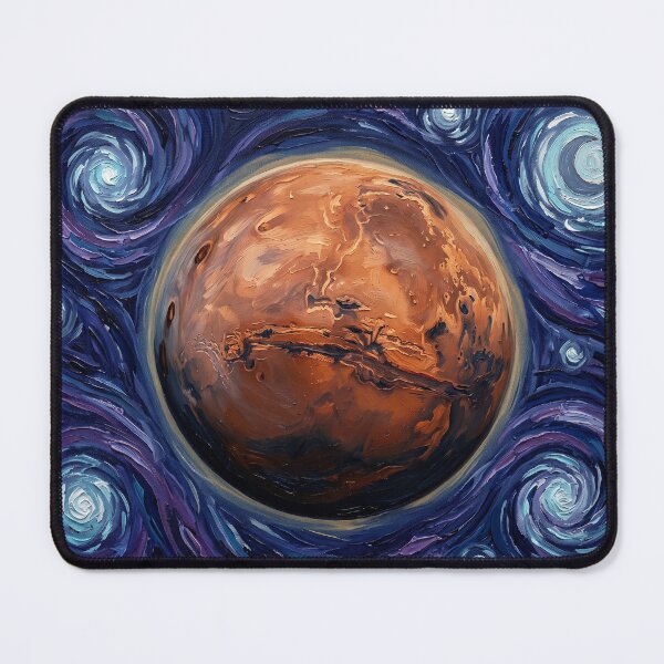 Item preview, Mars Starry Night Space Landscape designed and sold by Bad-Decisions-Designs.