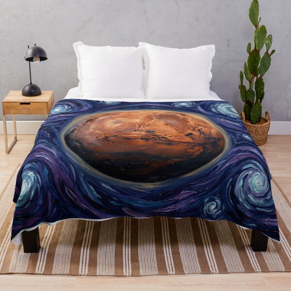 Item preview, Mars Starry Night Space Landscape designed and sold by Bad-Decisions-Designs.