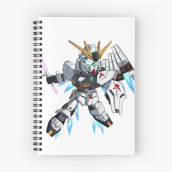 Item preview, RX-93 ν Gundam SD GUNDAM sword beam saber attack pose cute chibi 2d designed and sold by sabartgunpla.