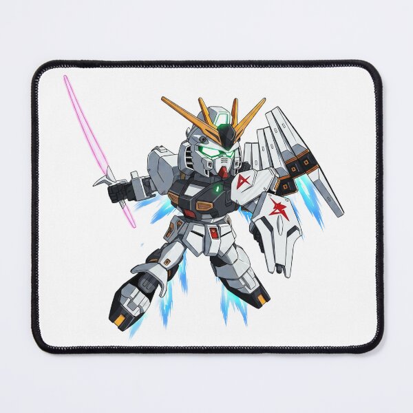 Item preview, RX-93 ν Gundam SD GUNDAM sword beam saber attack pose cute chibi 2d designed and sold by sabartgunpla.