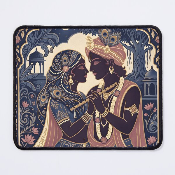 Item preview, Radha Krishna Silhouette Art designed and sold by hutofdesigns.