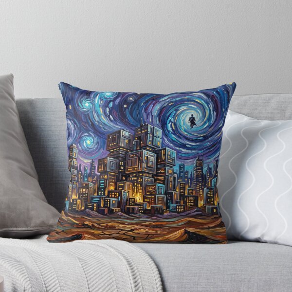 Item preview, Mandalore Starry Night Sci-Fi Landscape designed and sold by Bad-Decisions-Designs.