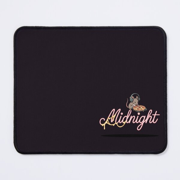 Item preview, DJ Mouse Scratching Pizza Turntable Midnight Neon Art designed and sold by Rare By Hero.