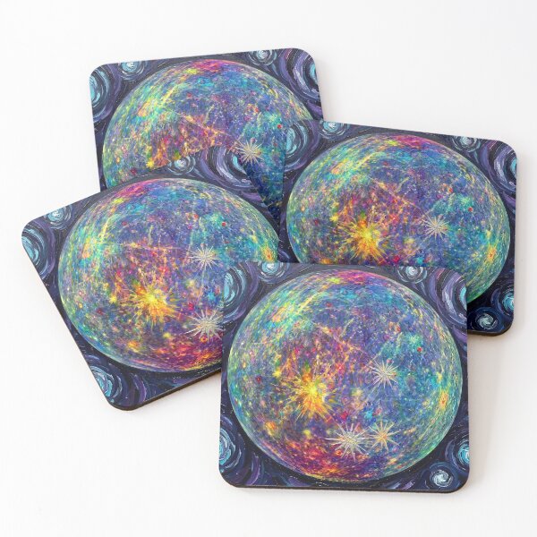 Item preview, Mercury Starry Night Space Landscape designed and sold by Bad-Decisions-Designs.