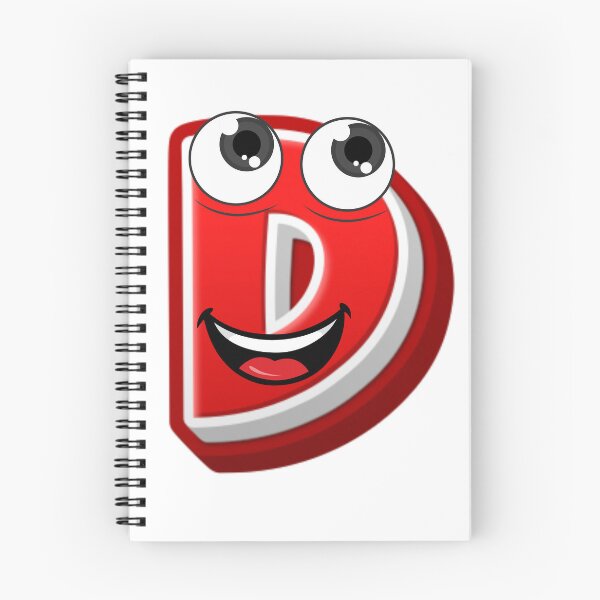 Item preview, Happy Cartoon Letter D designed and sold by ImaginARTDesign.
