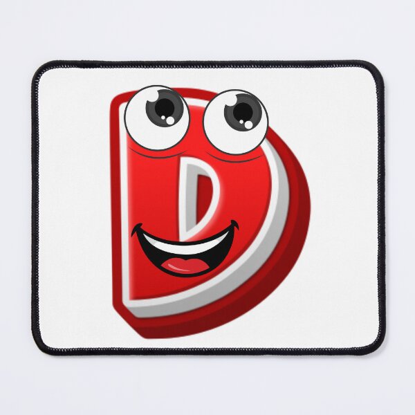 Item preview, Happy Cartoon Letter D designed and sold by ImaginARTDesign.