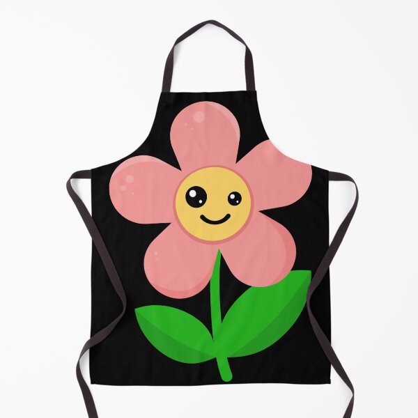 Item preview, Cute Kawaii Pink Flower with Happy Face designed and sold by chaaval.