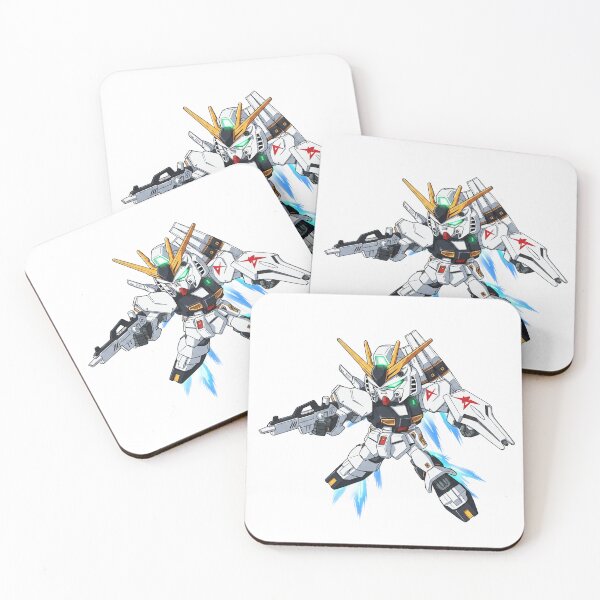 Item preview, RX-93 ν Gundam SD GUNDAM beam gun attack pose cute chibi 2d  designed and sold by sabartgunpla.
