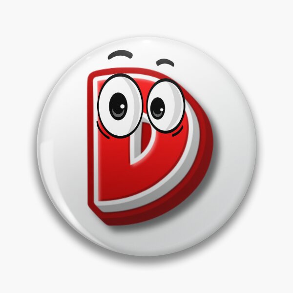 Item preview, Letter D cartoon emoji designed and sold by ImaginARTDesign.