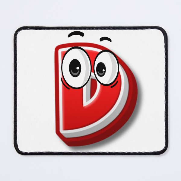 Item preview, Letter D cartoon emoji designed and sold by ImaginARTDesign.