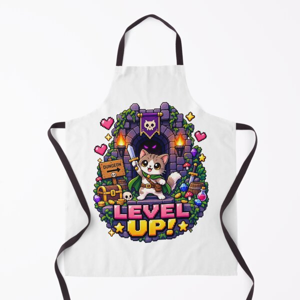 Item preview, Dungeon Cat – Cute Pixel RPG Warrior Level Up designed and sold by JPCuteDesign.
