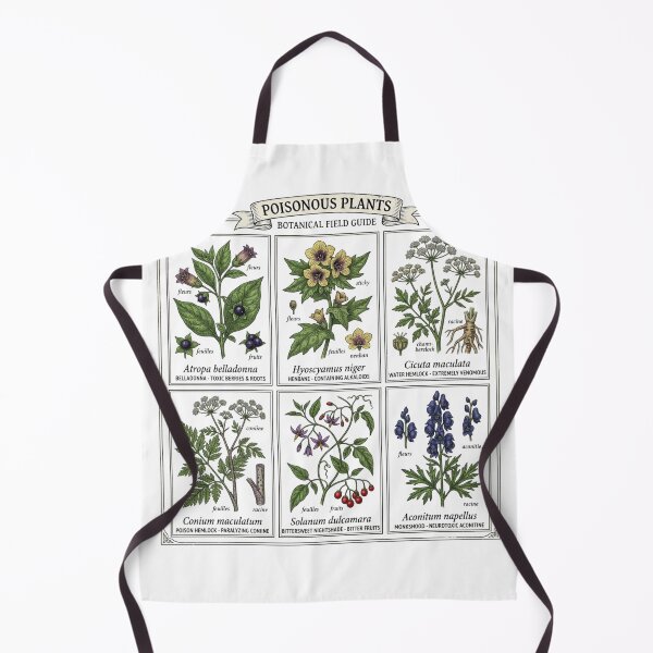 Item preview, Poisonous Plants Botanical Field Guide Vintage Illustration Chart designed and sold by KreatoLab.