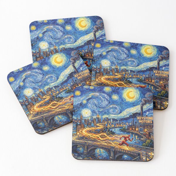 Item preview, The Flash Keystone City Starry Night Landscape designed and sold by Bad-Decisions-Designs.