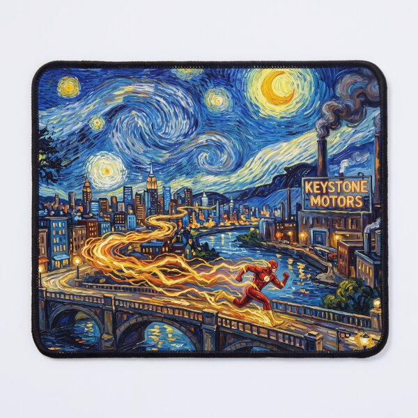 Item preview, The Flash Keystone City Starry Night Landscape designed and sold by Bad-Decisions-Designs.