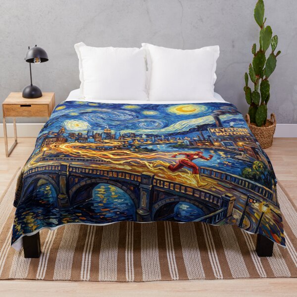 Item preview, The Flash Keystone City Starry Night Landscape designed and sold by Bad-Decisions-Designs.