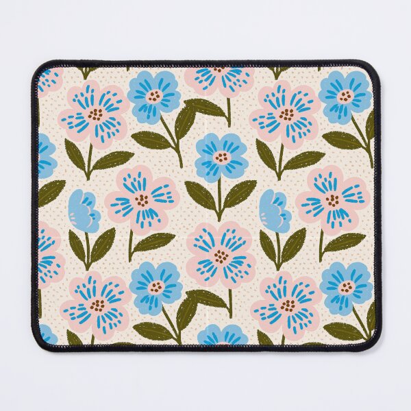 Item preview, Blue and Pink Wildflower Pattern – Cute Hand Drawn Floral Botanical Design designed and sold by Snifferius.