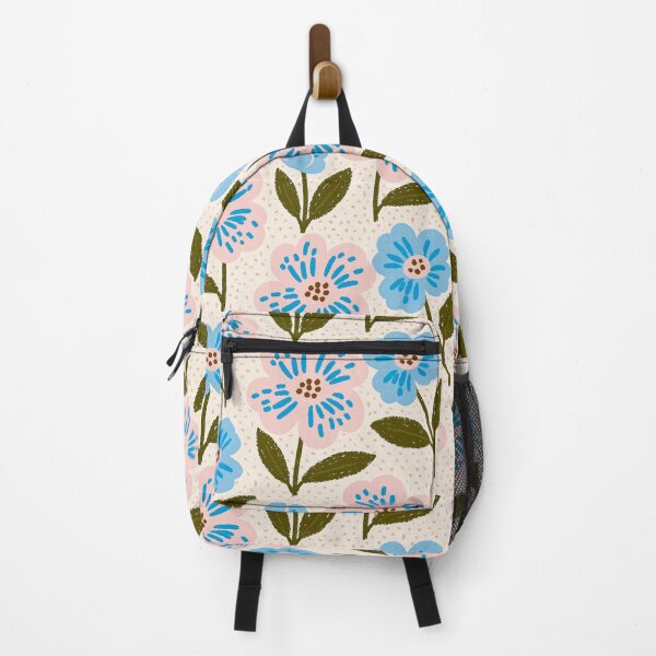 Item preview, Blue and Pink Wildflower Pattern – Cute Hand Drawn Floral Botanical Design designed and sold by Snifferius.
