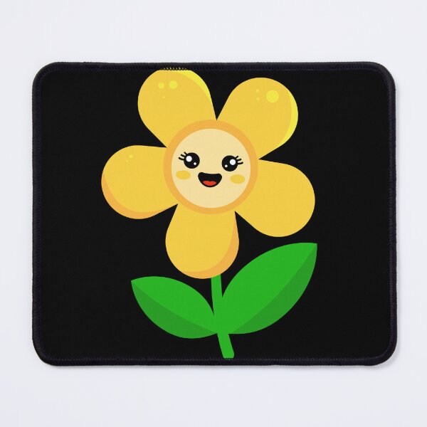 Item preview, Cute Kawaii yellow Flower with Happy Face designed and sold by chaaval.