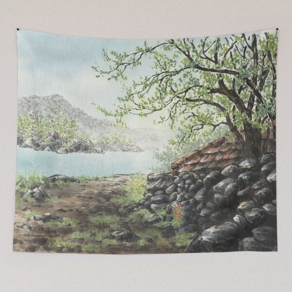 Item preview, April 22nd birthday flower Aster Landscape designed and sold by 366birthflower.