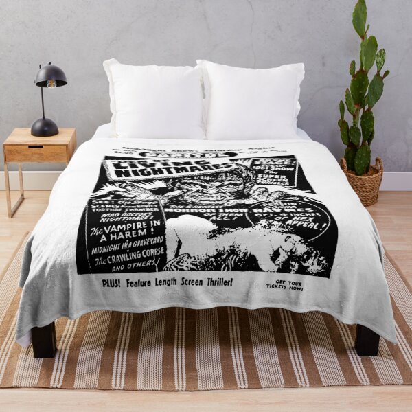 Item preview, Den of Living Nightmares | Vintage Midnight Horror Show Ad designed and sold by ChickenFund.