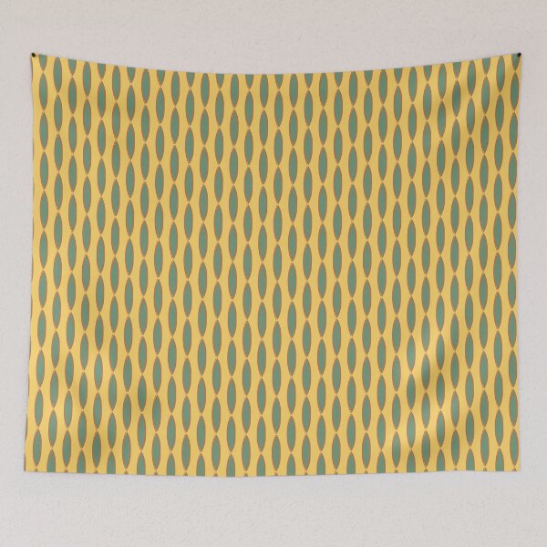 Item preview, Retro Ogee Stripe Geometric Pattern designed and sold by Zaya_art.