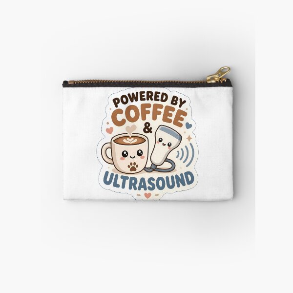 Item preview, Powered by Coffee & Ultrasound – Funny Veterinary Sonographer Gift designed and sold by Bettybee00.