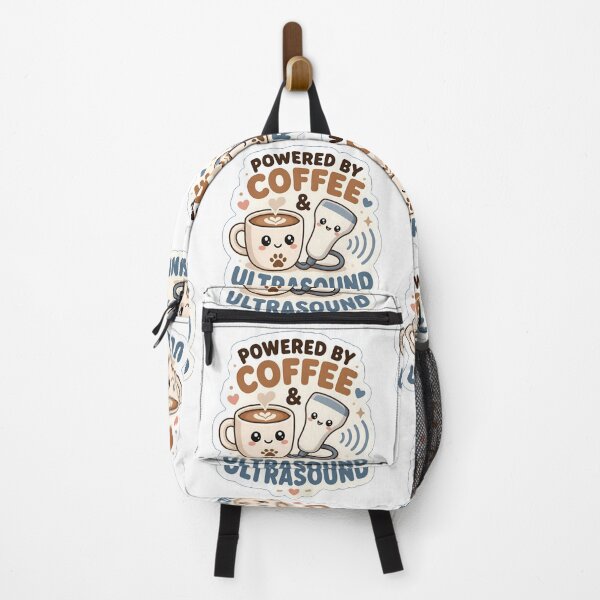 Item preview, Powered by Coffee & Ultrasound – Funny Veterinary Sonographer Gift designed and sold by Bettybee00.