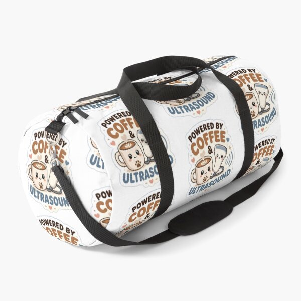 Item preview, Powered by Coffee & Ultrasound – Funny Veterinary Sonographer Gift designed and sold by Bettybee00.