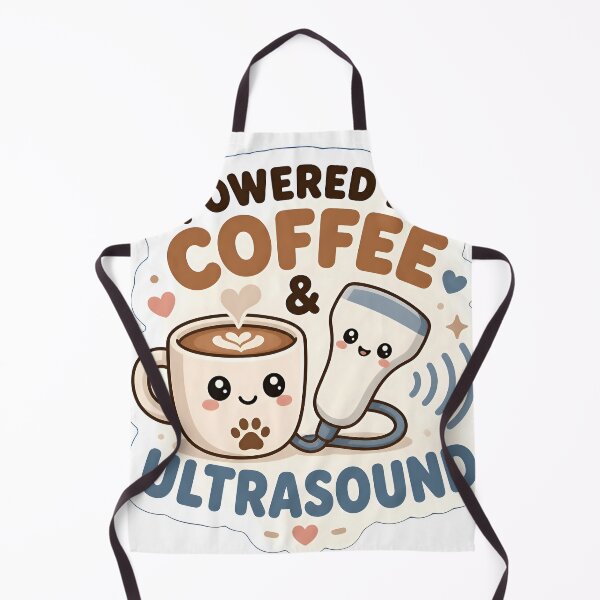 Item preview, Powered by Coffee & Ultrasound – Funny Veterinary Sonographer Gift designed and sold by Bettybee00.