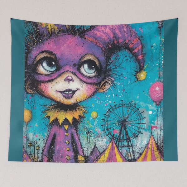 Item preview, Grunge-style Halloween circus designed and sold by MagelliShop.