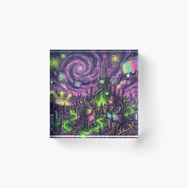 Item preview, Mojoworld Starry Night Comic Landscape designed and sold by Bad-Decisions-Designs.