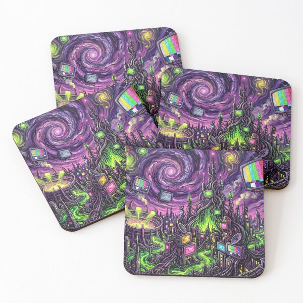 Item preview, Mojoworld Starry Night Comic Landscape designed and sold by Bad-Decisions-Designs.