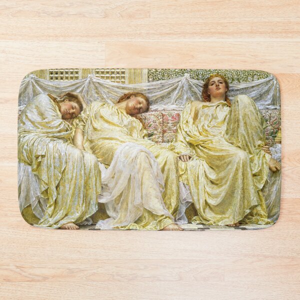 Item preview, The Dreamers still life golden portrait painting art print by Albert Joseph Moore designed and sold by Jéanpaul  Ferro.