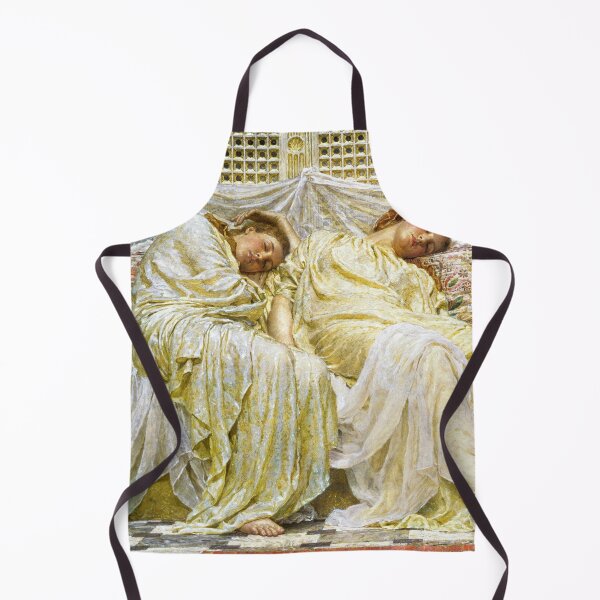 Item preview, The Dreamers still life golden portrait painting art print by Albert Joseph Moore designed and sold by Jéanpaul Ferro.