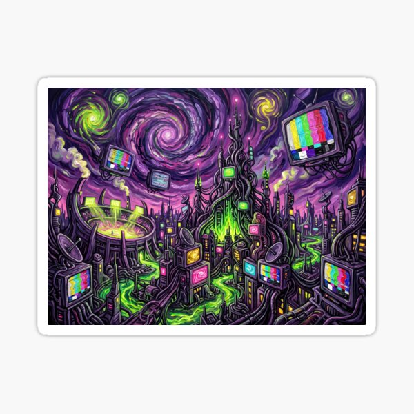 Item preview, Mojoworld Starry Night Comic Landscape designed and sold by Bad-Decisions-Designs.
